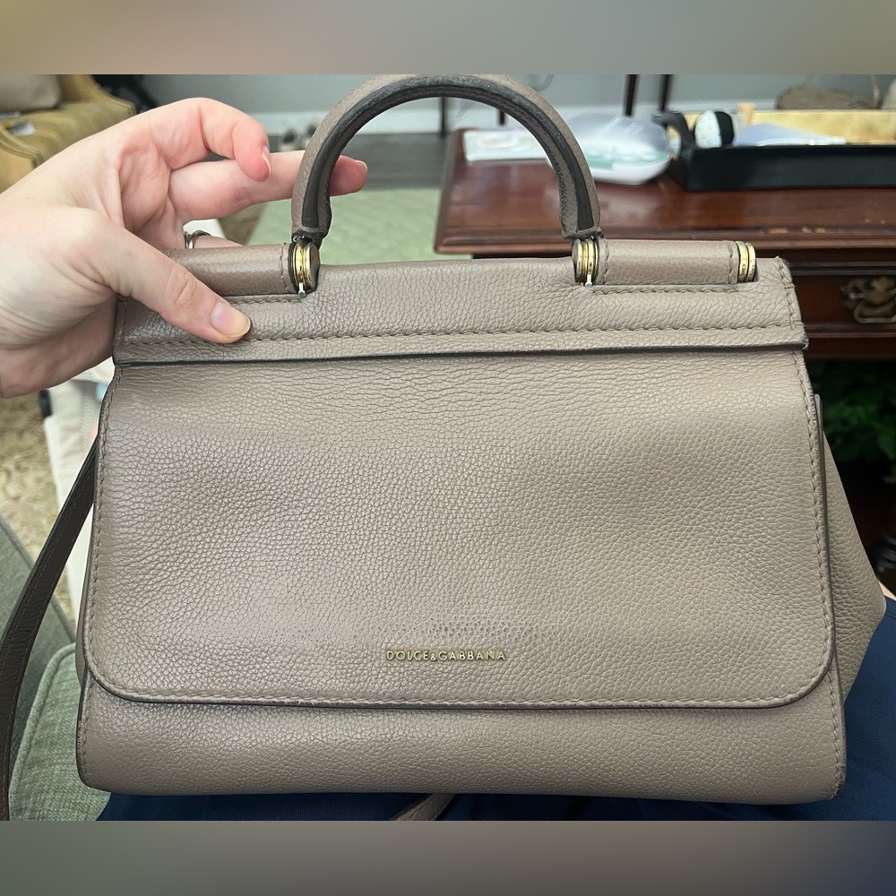 Dolce & Gabbana Taupe Satchel
